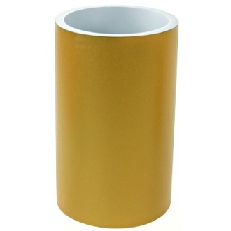 Toothbrush Holder Round Gold Finish Free Standing Bathroom Toothbrush Holder Gedy YU98-87